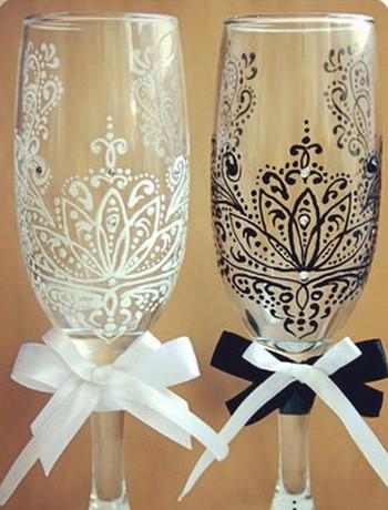 Свадебные бокалы — это символ любви